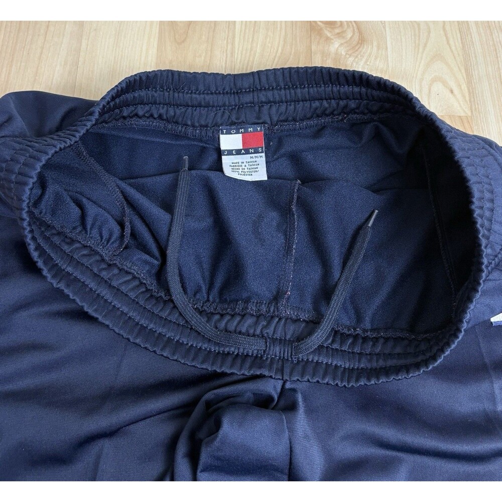 Vintage 90s Tommy Hilfiger Sweatpants / Track Pants / Size Medium / Navy - Picture 4 of 6